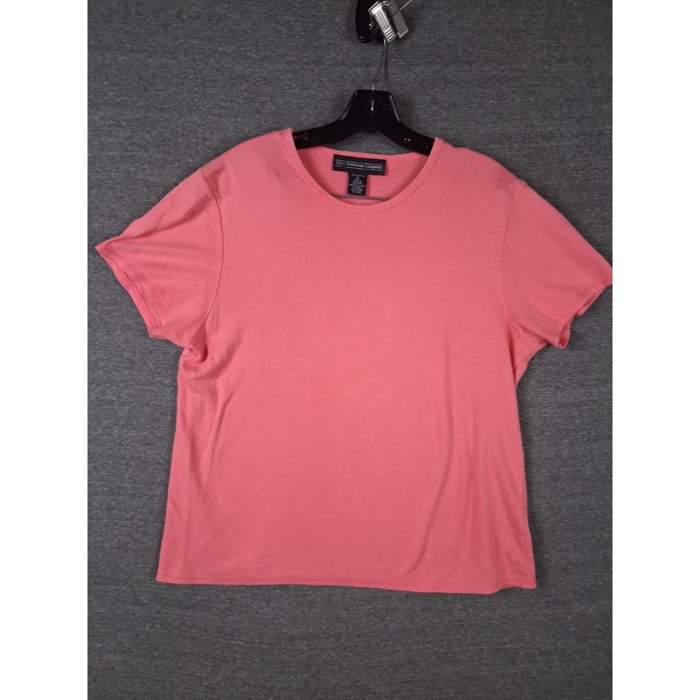 J Peterman Womens Shirt XL Pink 100% Cotton Classic Capsule Stretch Layer Soft
